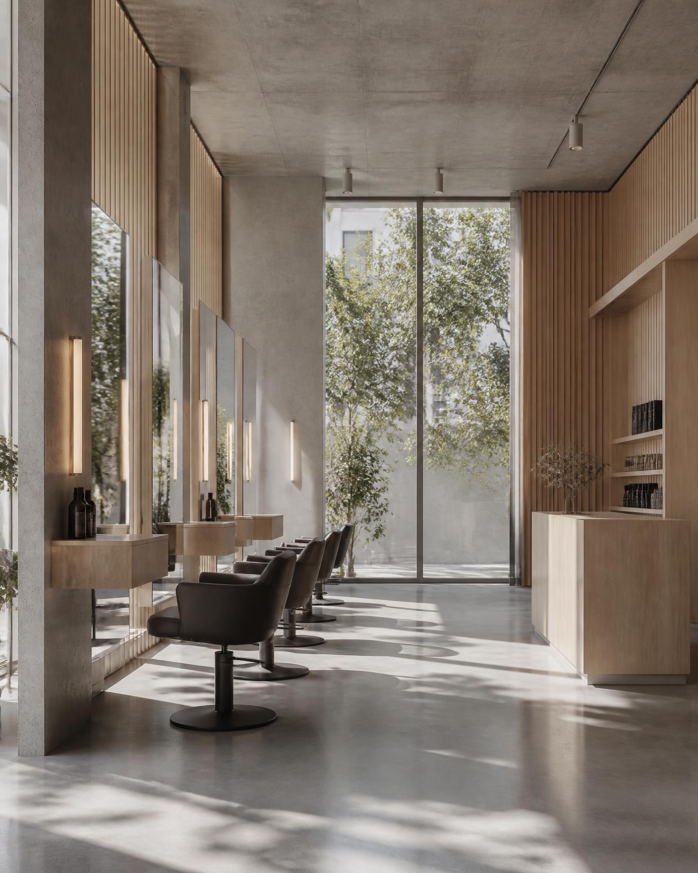 Interior of a Hair Republic salon